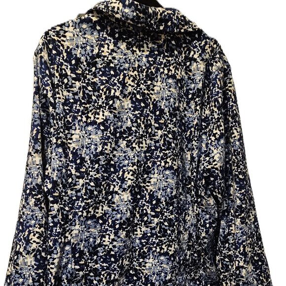 3X Flower Camouflage Zipper Dress Jacket - Picture 2 of 2